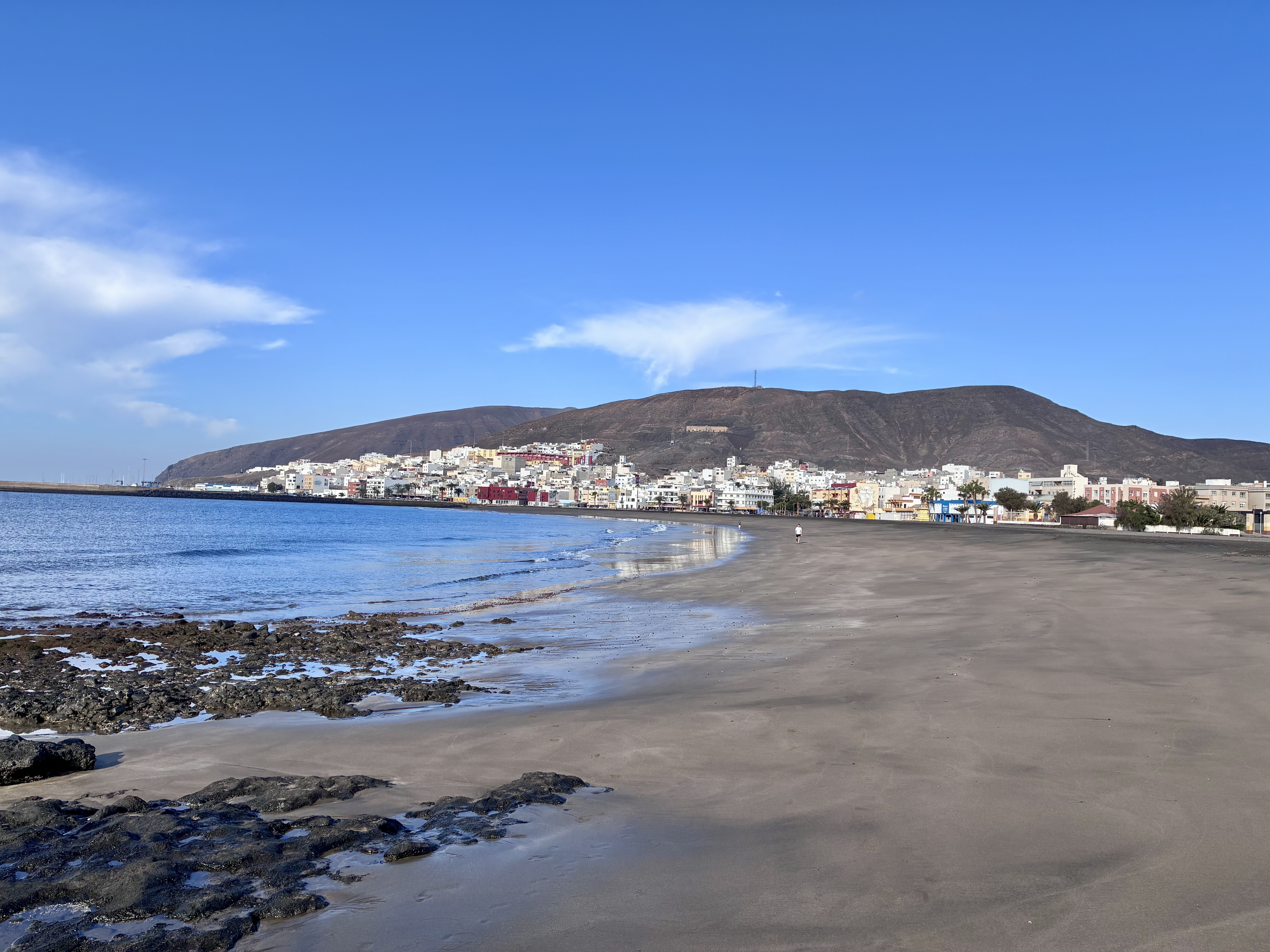 Gran Tarajal beach and town